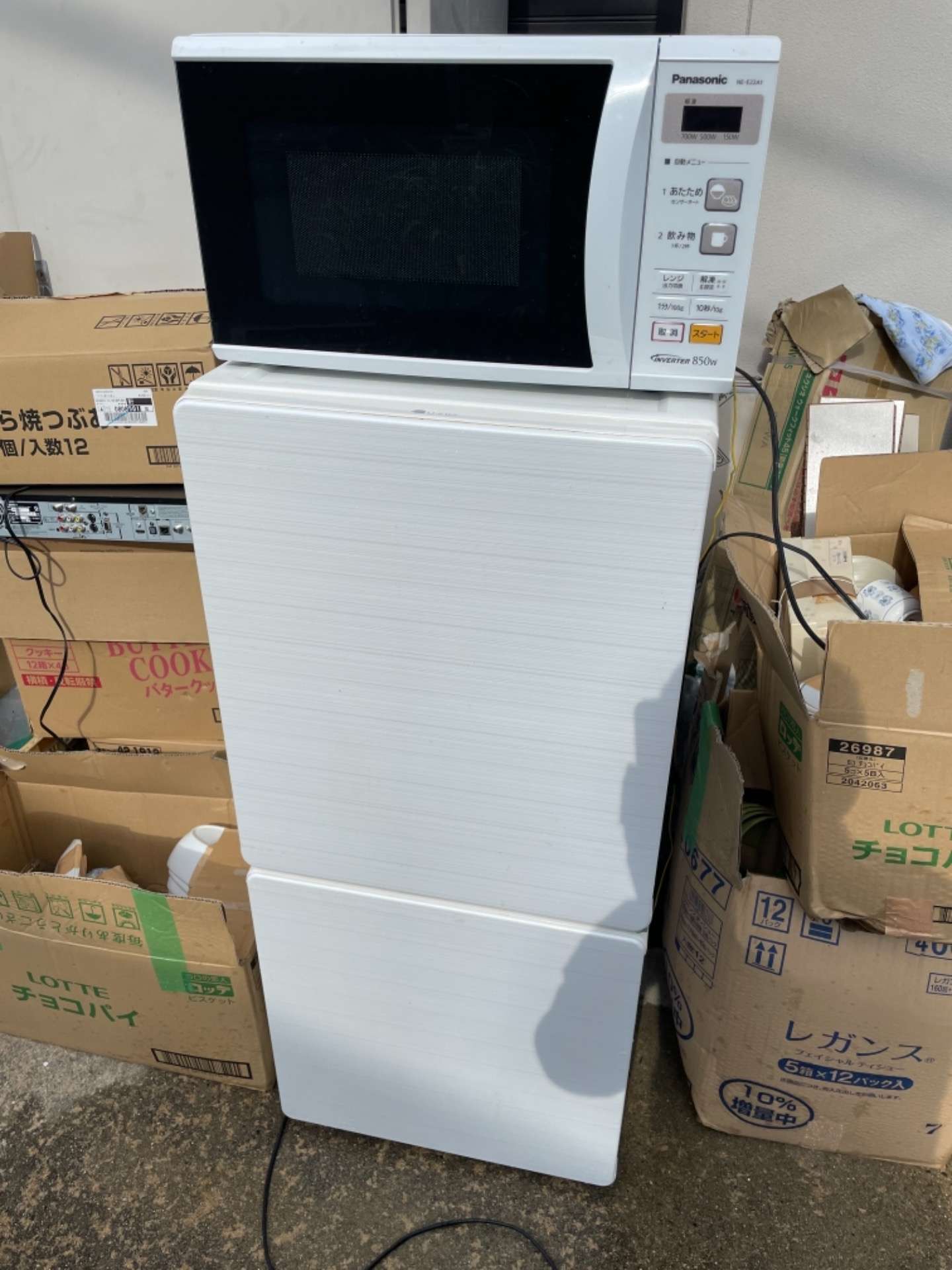 大阪市内にて冷蔵庫・電子レンジ・その他家電製品の回収を行いました｜旭屋